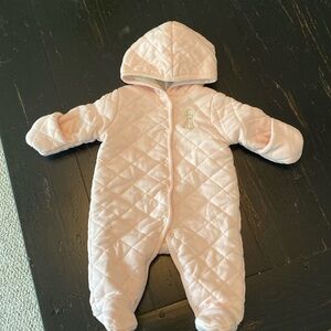 Little Me quilted infant pink pram 0-3 months